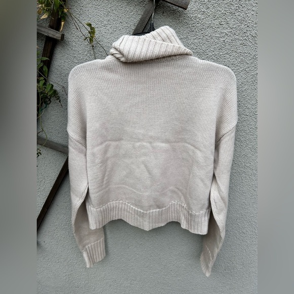 RECREATIONAL HABITS Athos Cropped Turtleneck Sweater in Oatmeal New With Tags! - Picture 11 of 11